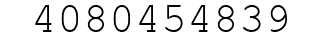 Number 4080454839.