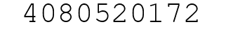 Number 4080520172.