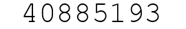 Number 40885193.