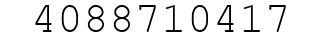 Number 4088710417.