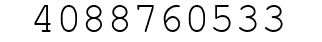 Number 4088760533.