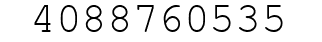 Number 4088760535.