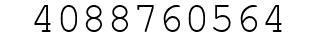 Number 4088760564.