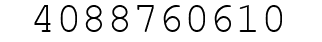 Number 4088760610.