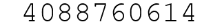 Number 4088760614.