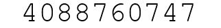 Number 4088760747.