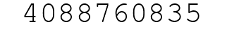 Number 4088760835.