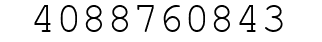 Number 4088760843.