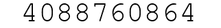 Number 4088760864.
