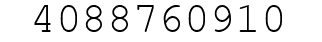 Number 4088760910.