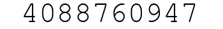Number 4088760947.
