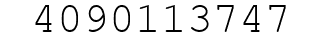 Number 4090113747.