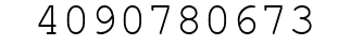 Number 4090780673.