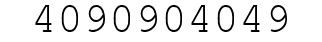Number 4090904049.