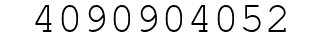 Number 4090904052.