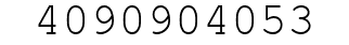 Number 4090904053.
