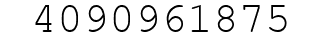 Number 4090961875.