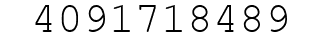 Number 4091718489.