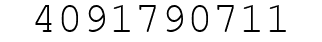 Number 4091790711.
