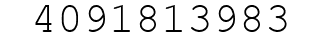 Number 4091813983.