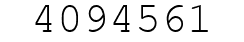 Number 4094561.