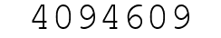 Number 4094609.