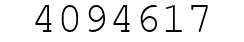 Number 4094617.