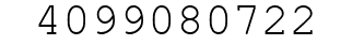 Number 4099080722.