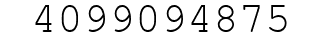 Number 4099094875.