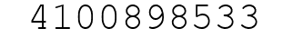 Number 4100898533.