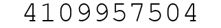 Number 4109957504.