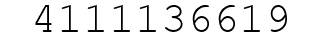 Number 4111136619.