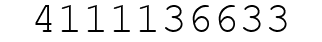 Number 4111136633.