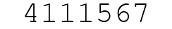 Number 4111567.