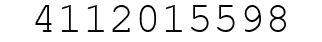 Number 4112015598.