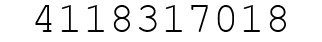 Number 4118317018.