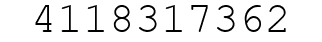 Number 4118317362.