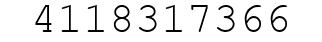 Number 4118317366.