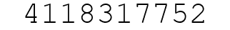 Number 4118317752.
