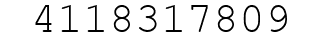 Number 4118317809.