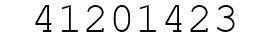 Number 41201423.