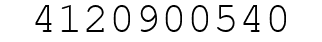 Number 4120900540.