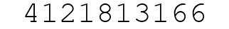 Number 4121813166.