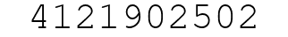Number 4121902502.