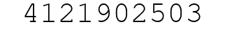 Number 4121902503.