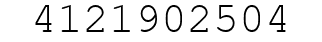 Number 4121902504.