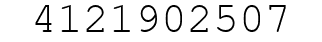 Number 4121902507.