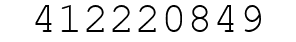 Number 412220849.