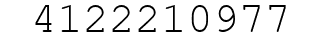 Number 4122210977.