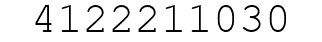 Number 4122211030.